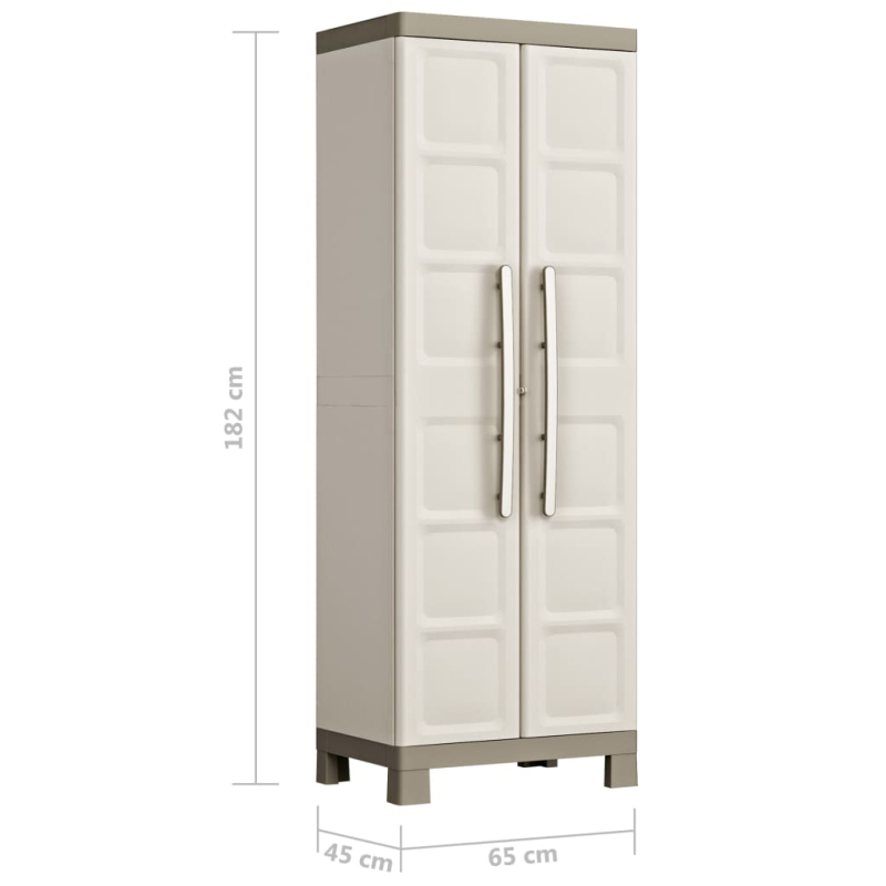 Keter Universalschrank Excellence Beige und Taupe 182 cm