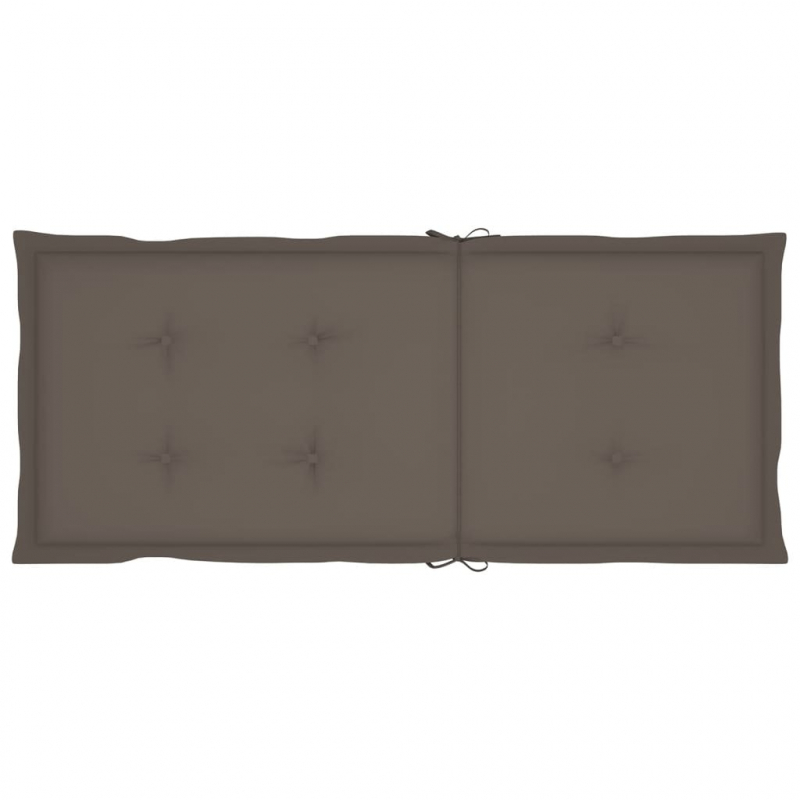 Gartenstuhlauflagen für Hochlehner 4Stk. Taupe 120x50x3cm Stoff