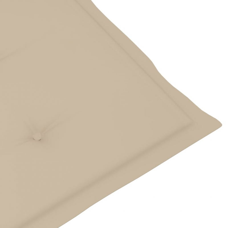 Gartenstuhlauflagen für Niedriglehner 2 Stk. Beige 100x50x3 cm