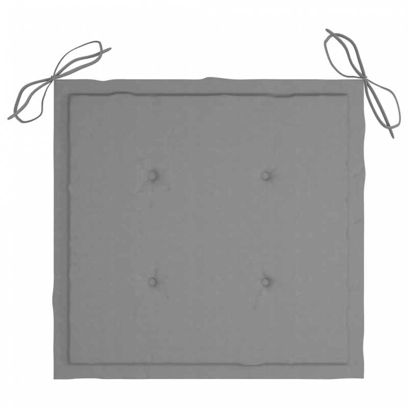 Gartenstuhl-Kissen 4 Stk. Grau 40x40x3 cm Oxford-Gewebe