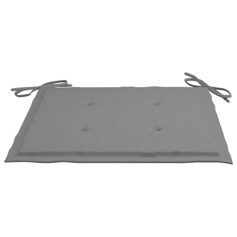 Gartenstuhl-Kissen 4 Stk. Grau 40x40x3 cm Oxford-Gewebe