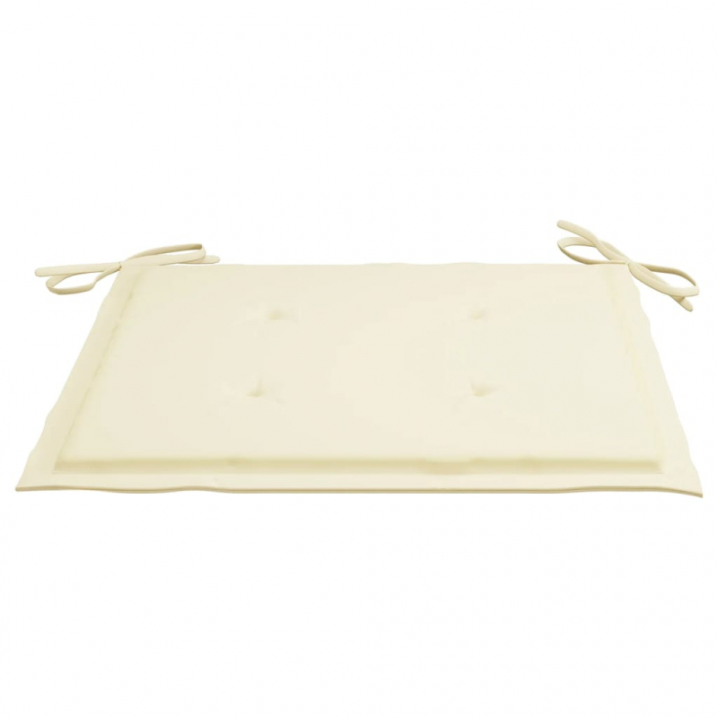 Gartenstuhl-Kissen 4 Stk. Creme 40x40x3 cm Oxford-Gewebe