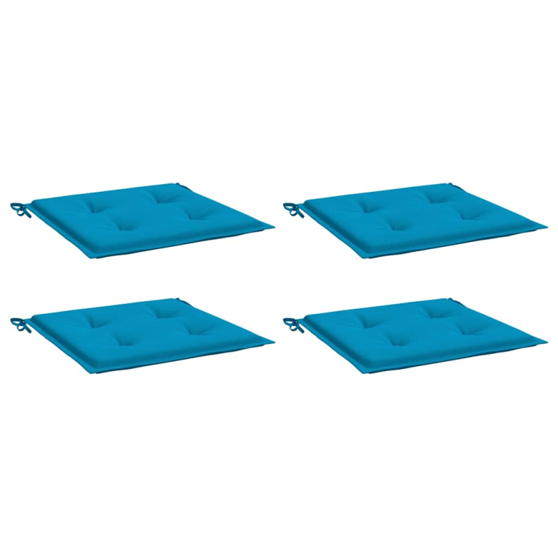 Gartenstuhl-Kissen 4 Stk. Blau 40x40x3 cm Oxford-Gewebe