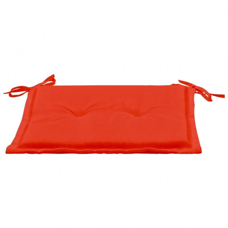 Gartenstuhl-Kissen 4 Stk. Rot 40x40x3 cm Oxford-Gewebe