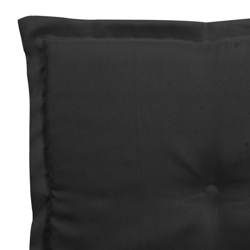 Gartenstuhl-Kissen 2 Stk. Schwarz 50x50x3 cm Oxford-Gewebe