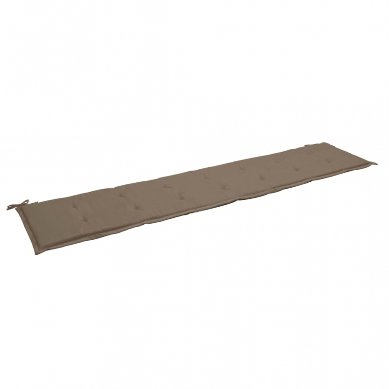 Gartenbank-Auflage Taupe 200x50x3 cm Oxford-Gewebe