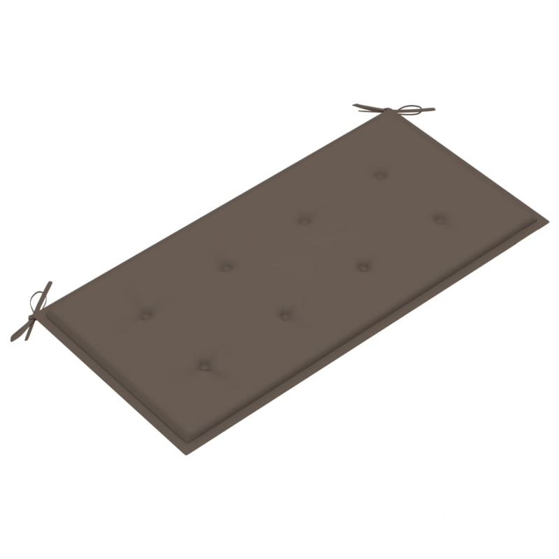 Gartenbank-Auflage Taupe 100x50x3 cm Oxford-Gewebe