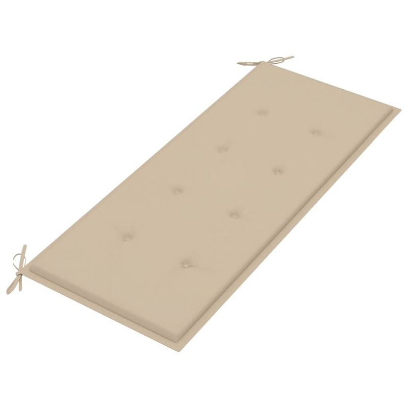 Gartenbank-Auflage Beige 120x50x3 cm Oxford-Gewebe