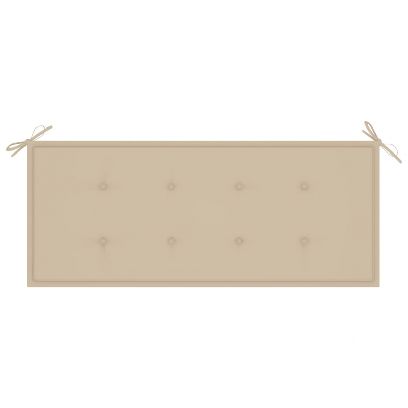 Gartenbank-Auflage Beige 120x50x3 cm Oxford-Gewebe