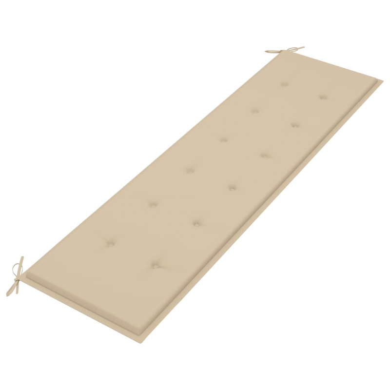 Gartenbank-Auflage Beige 180x50x3 cm Oxford-Gewebe