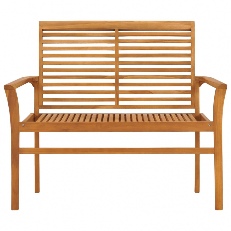 Gartenbank 112 cm Massivholz Teak