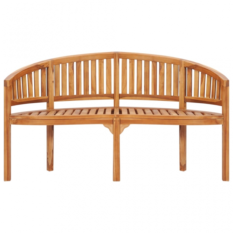 Bananenbank 151 cm Massivholz Teak