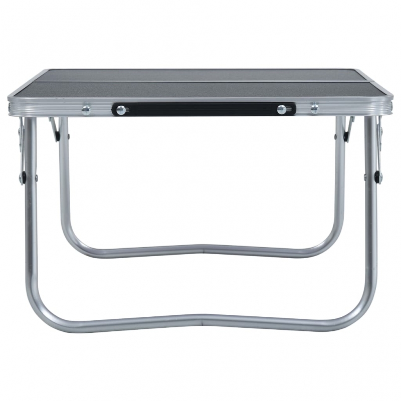 Klappbarer Campingtisch Grau Aluminium 60 x 40 cm