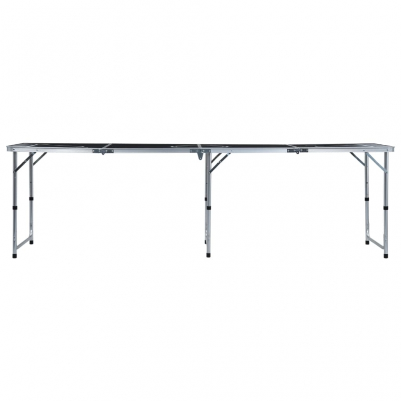 Klappbarer Bier-Pong-Tisch 240 cm Schwarz