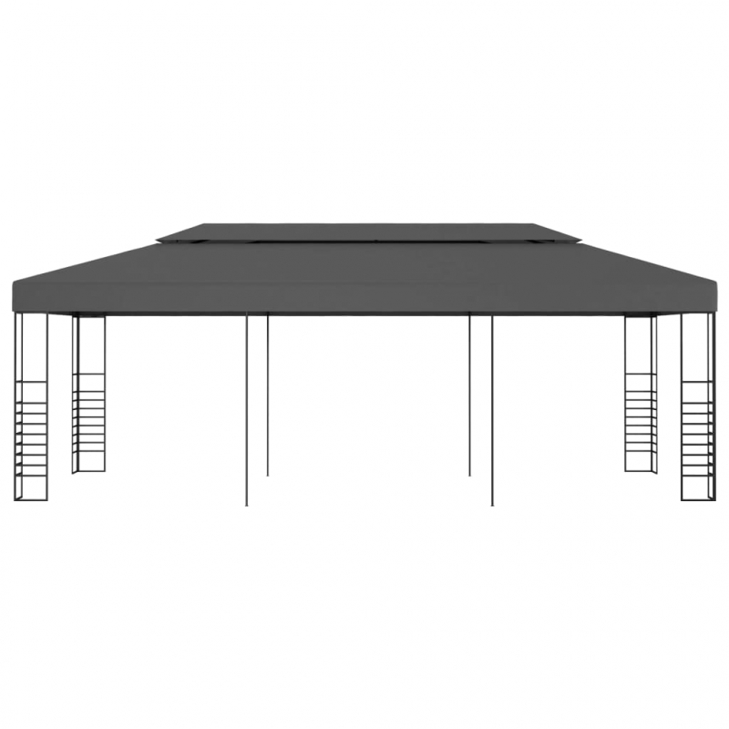 Gartenpavillon 3x6 m Anthrazit