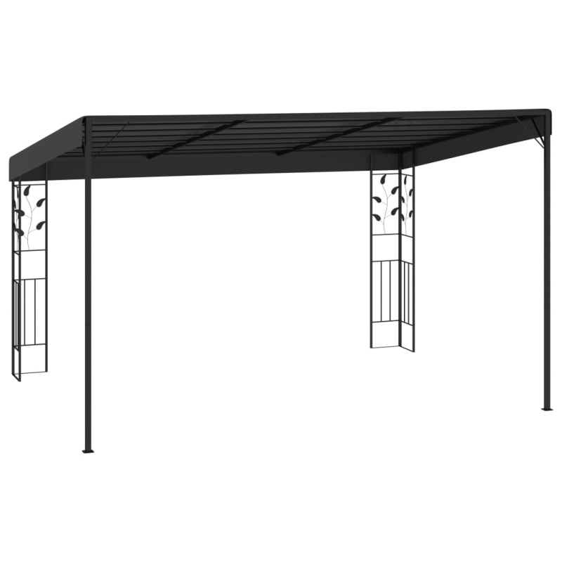 Wand-Pavillon 4x3x2,5 m Anthrazit