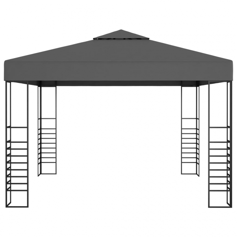 Gartenpavillon 3×3 m Anthrazit