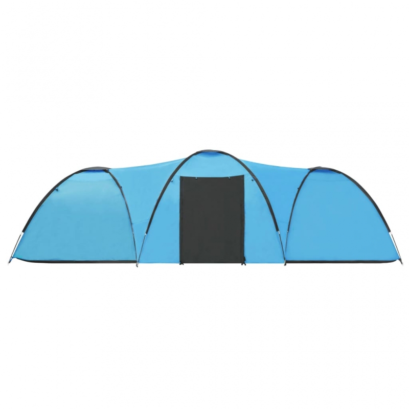 Camping-Zelt Iglu 650x240x190 cm 8 Personen Blau