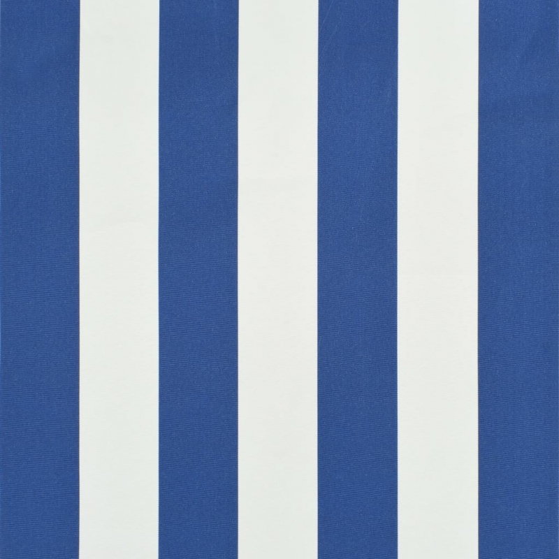 Einziehbare Markise 100×150 cm Blau und Weiß