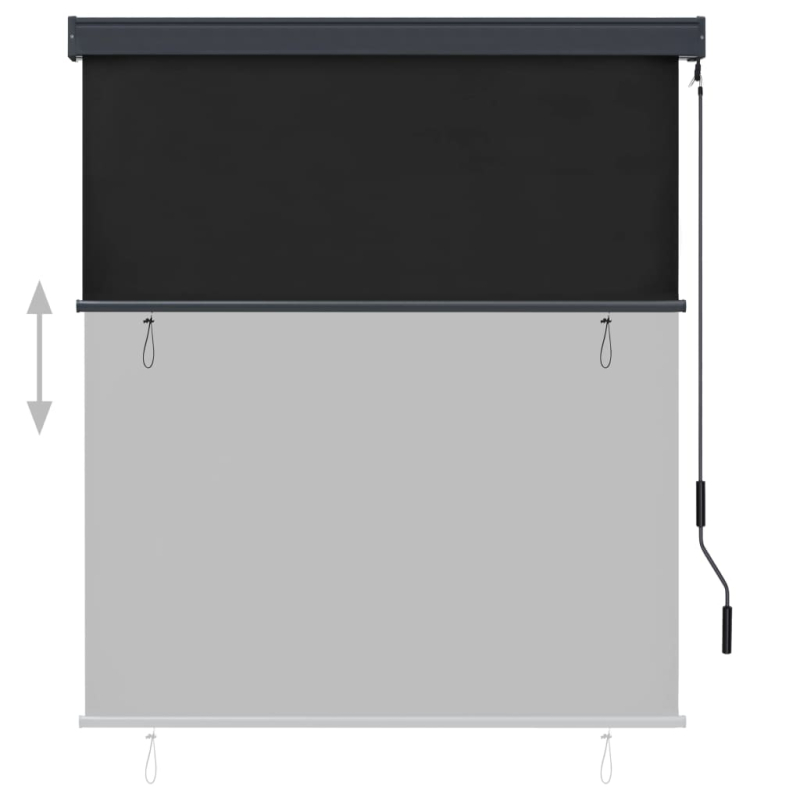 Außenrollo 140x250 cm Anthrazit