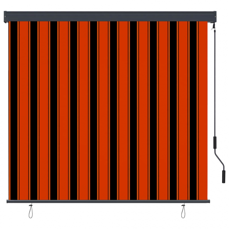 Außenrollo 170x250 cm Orange und Braun