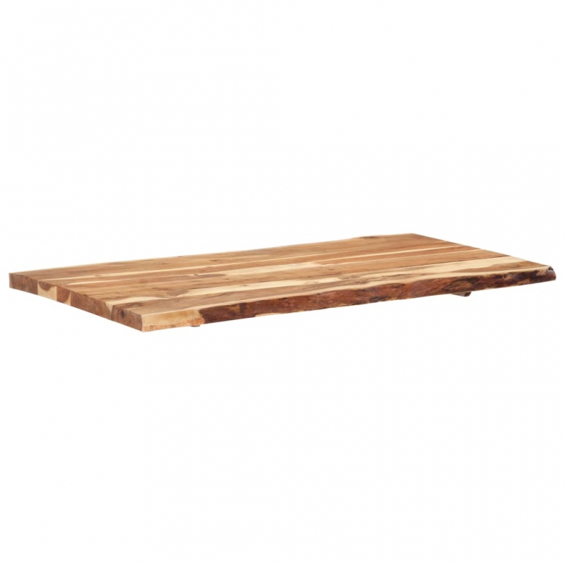 Tischplatte Massivholz Akazie 118x(50-60)x3,8 cm