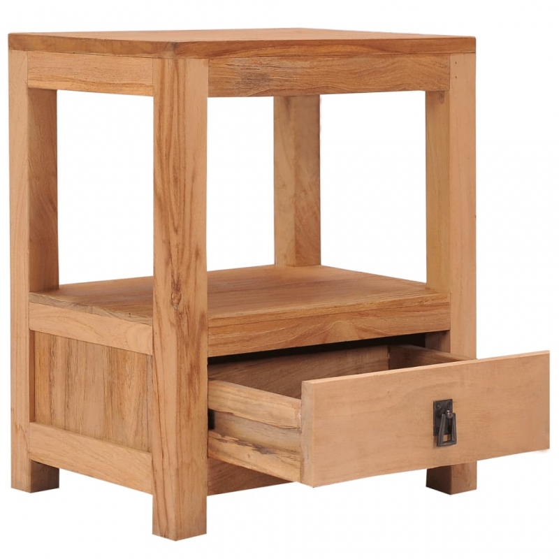 Nachttisch 40 x 30 x 50 cm Teak Massivholz