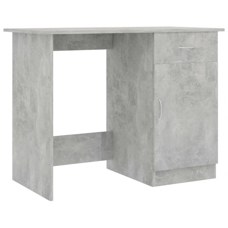 Schreibtisch Betongrau 100x50x76 cm Holzwerkstoff