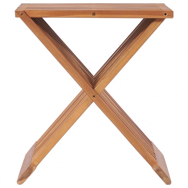 Klappbarer Hocker 40×32×45 cm Massivholz Teak