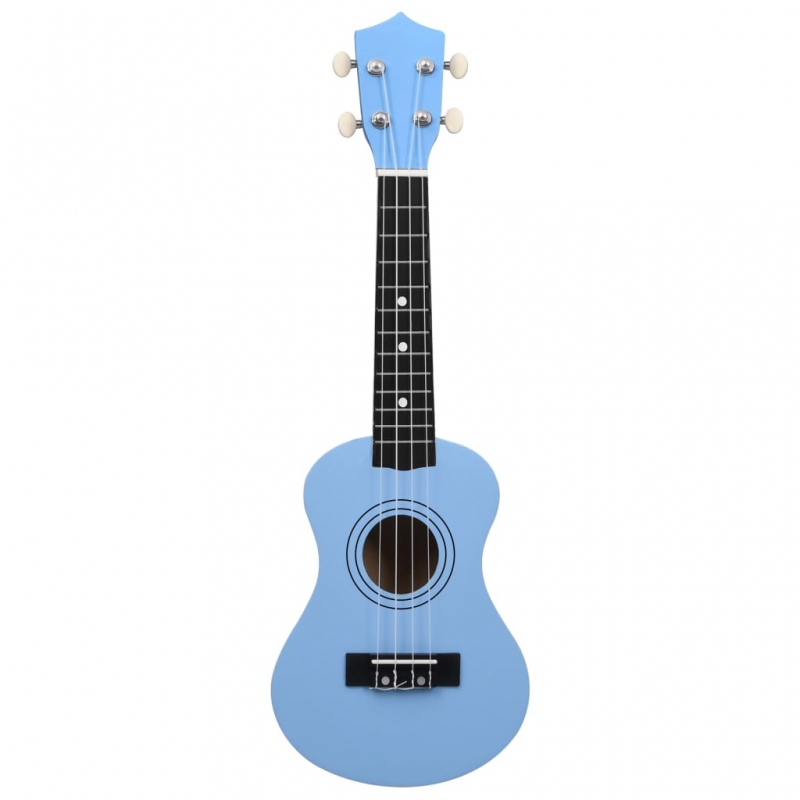 Sopran-Ukulele-Set mit Tasche für Kinder Babyblau 21