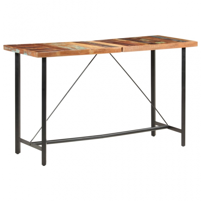9-tlg. Bar-Set Recyceltes Massivholz