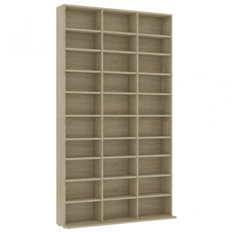 CD-Schrank Sonoma-Eiche 102x16x177,5 cm Holzwerkstoff