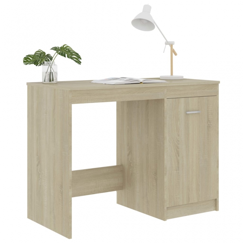 Schreibtisch Sonoma-Eiche 100x50x76 cm Holzwerkstoff