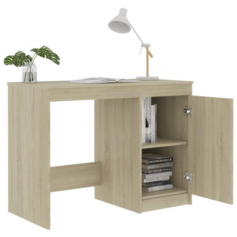 Schreibtisch Sonoma-Eiche 100x50x76 cm Holzwerkstoff