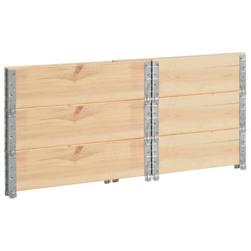 Paletten-Aufsatzrahmen 3 Stk. 60×80 cm Kiefern-Massivholz