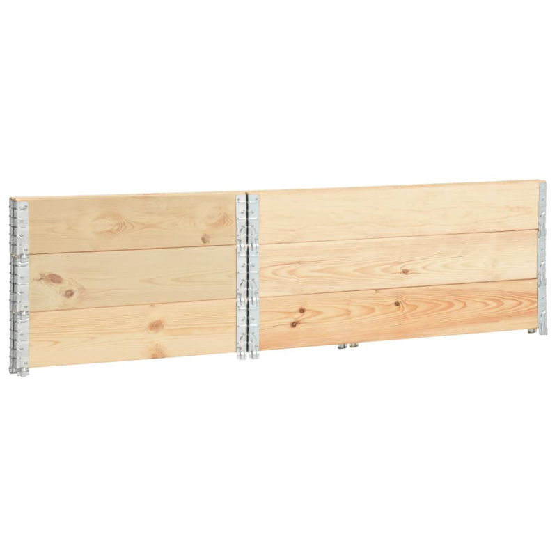 Paletten-Aufsatzrahmen 3 Stk. 100×150 cm Kiefern-Massivholz