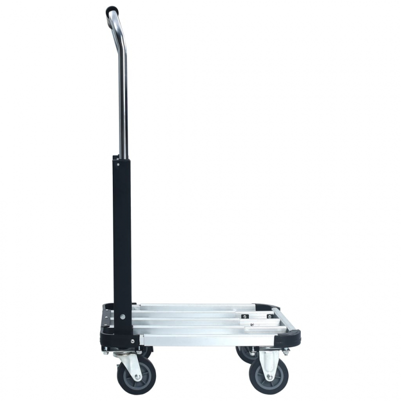 Transportwagen Klappbar 150 kg Aluminium Silbern