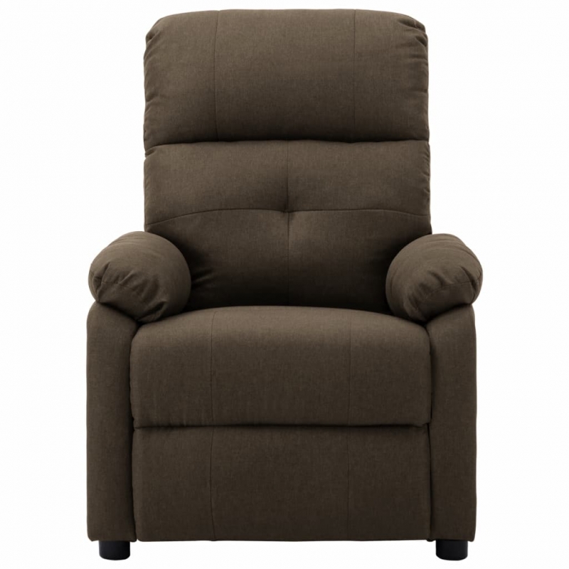 Massagesessel Braun Stoff