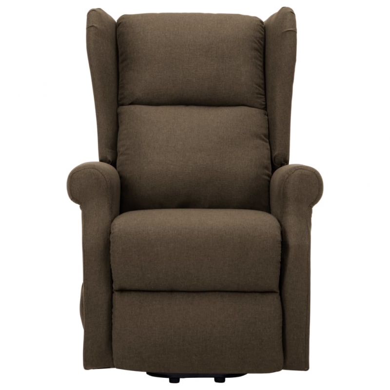 Aufstehsessel Braun Stoff