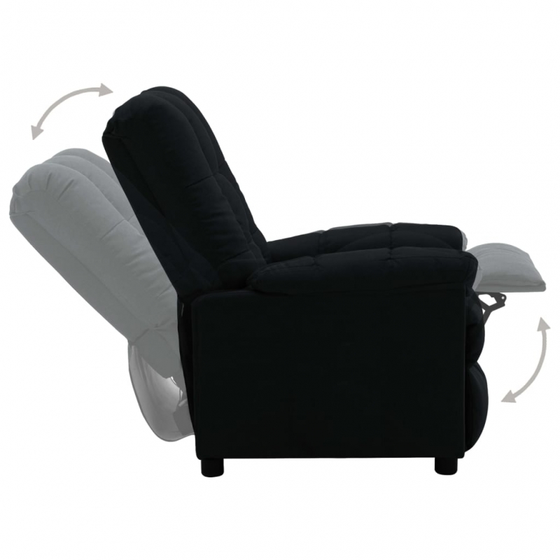 Relaxsessel Schwarz Stoff