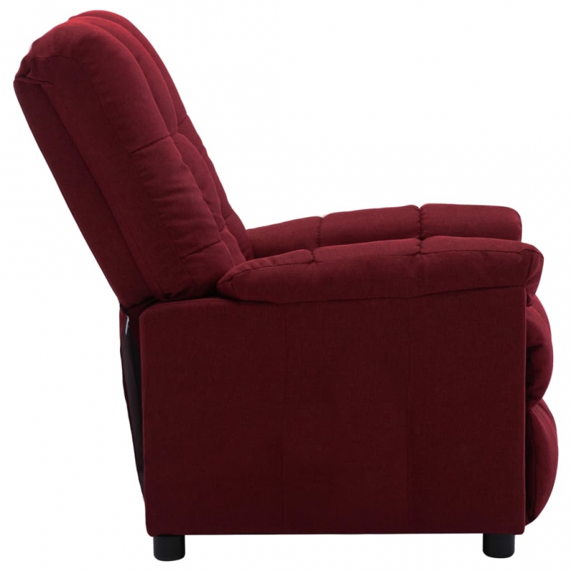 Relaxsessel Weinrot Stoff