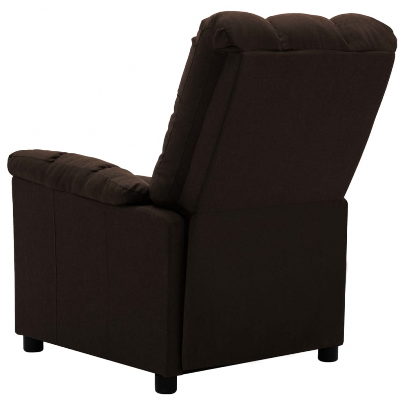 Relaxsessel Dunkelbraun Stoff