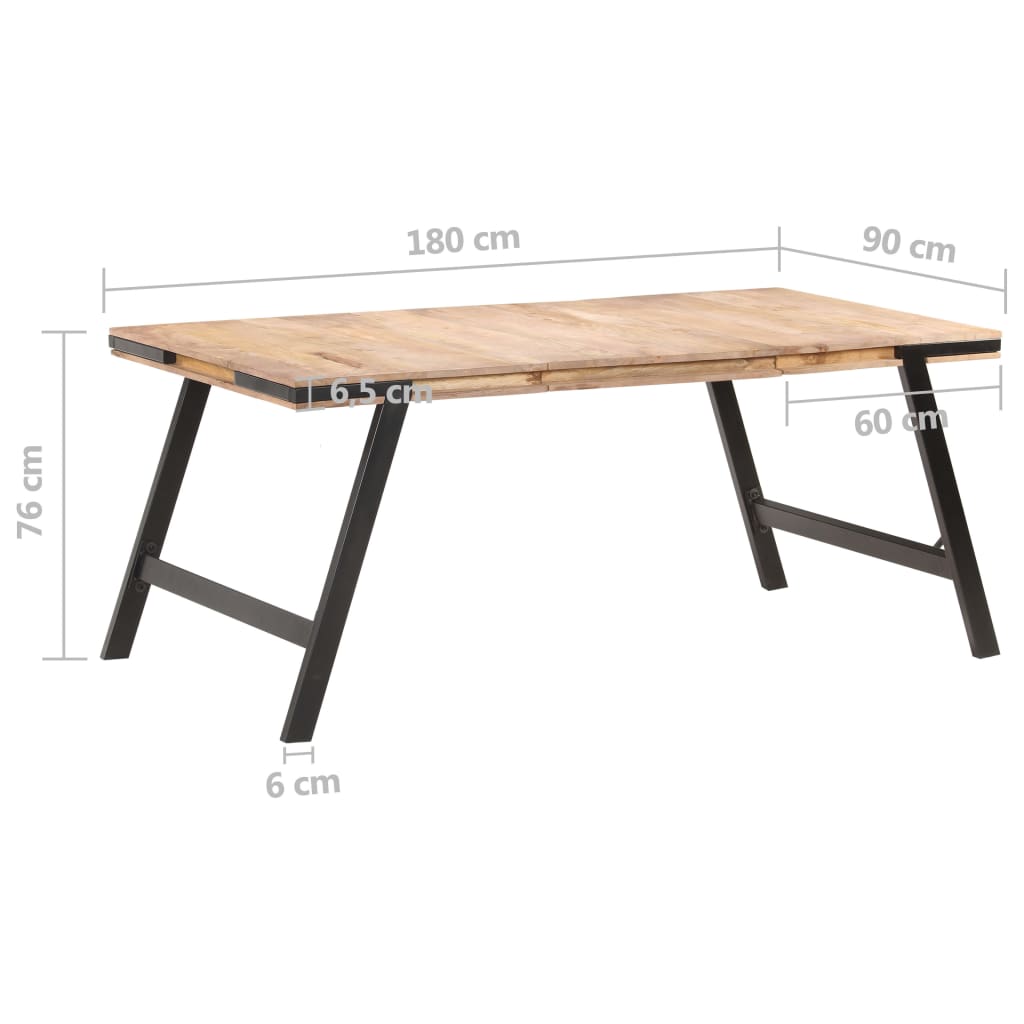 Esstisch 180x90x76 cm Massivholz Mango