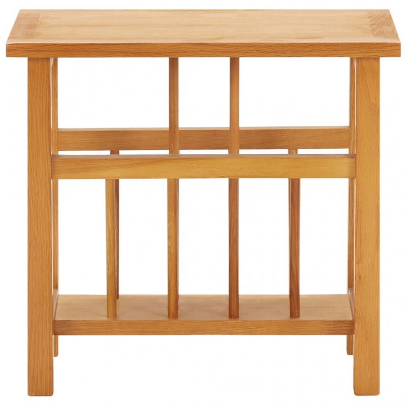 Zeitungstisch 45x27x42 cm Eiche Massivholz