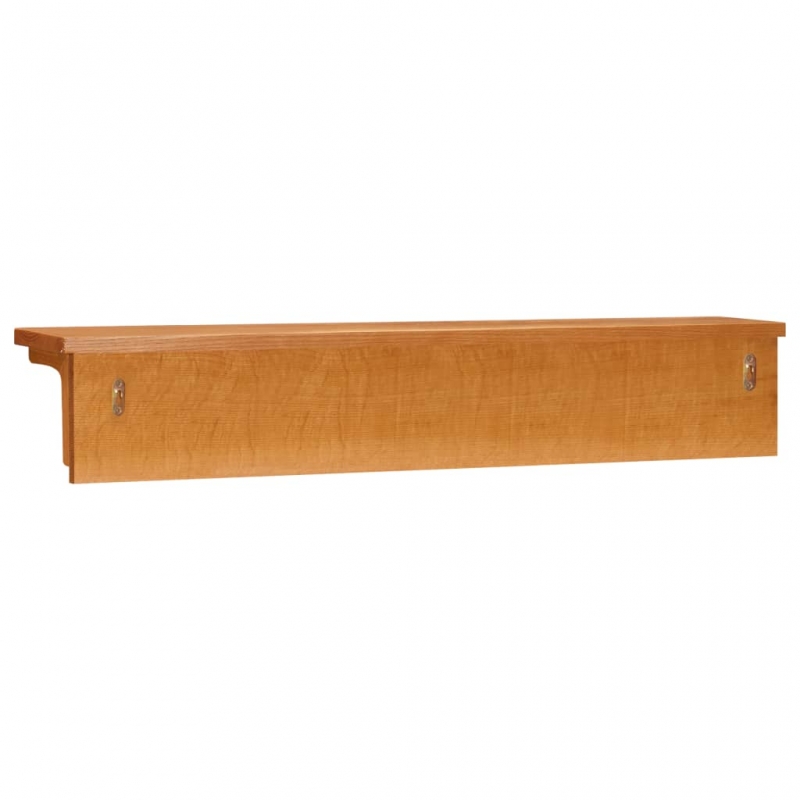 Wandgarderobe 90x16x16 cm Massivholz Eiche