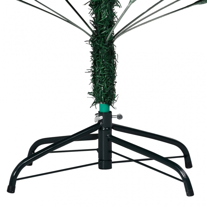 Künstlicher Weihnachtsbaum mit Dicken Zweigen Grün 180 cm PVC