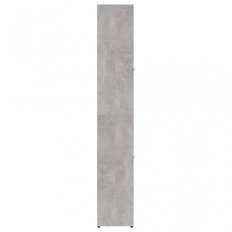 Badezimmerschrank Betongrau 30x30x183,5 cm Holzwerkstoff
