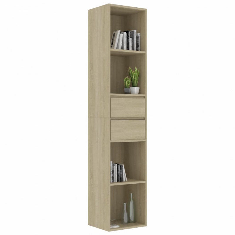 Bücherregal Sonoma-Eiche 36x30x171 cm Holzwerkstoff