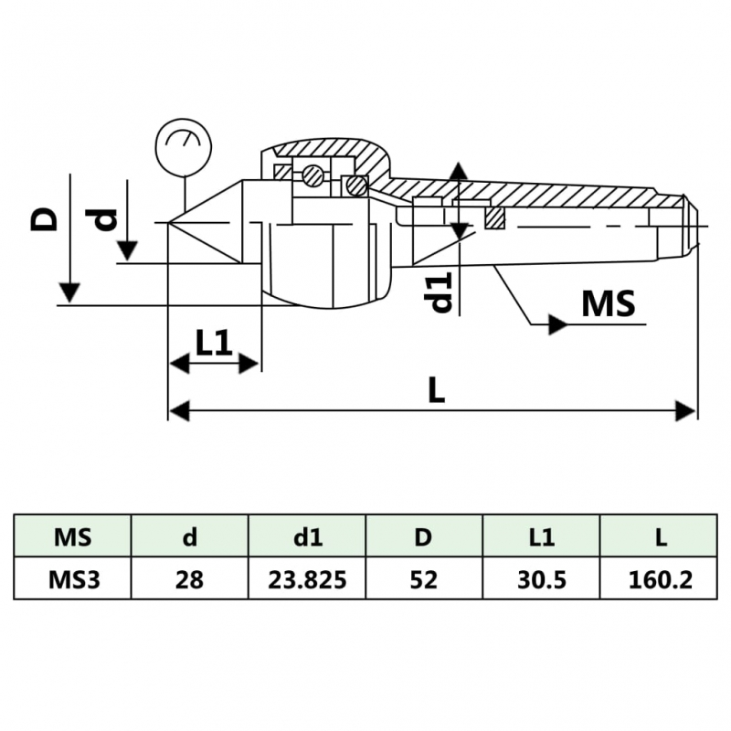 Zentrierspitze MT3