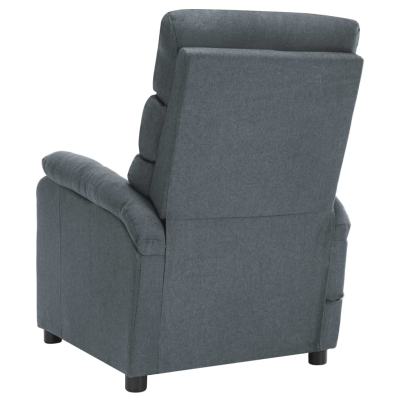 Massagesessel Hellgrau Stoff